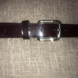 Haband! Men's Brown Genuine Bonded LEATHER Belt SIZE 36 Silver Buckle